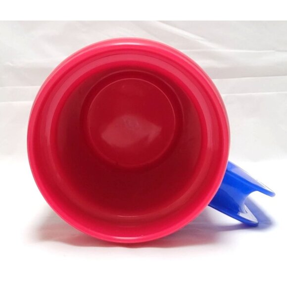 VTG 1999 Tokyo Disneyland Christmas Fantasy Mickey Minnie Mug Lid Blue Handle - Picture 7 of 8